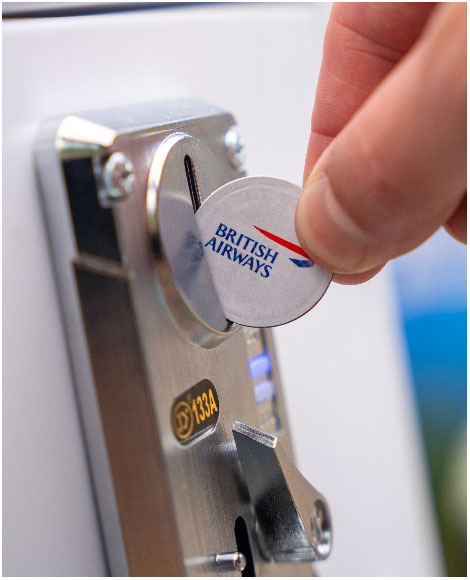 British Airways branded tokens for a claw machine