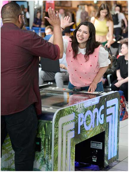 Heathrow Atari Pong Branded Arcade Game