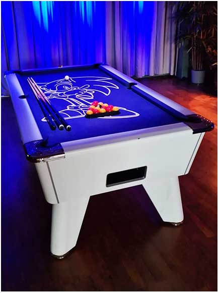 Sonic The Hedgehog Branded Pool Table Cloth Sega