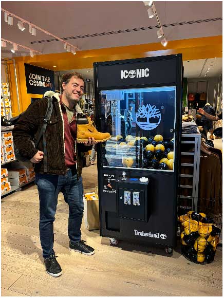 Timberland Branded Claw Machine